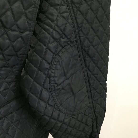 EXPRESS Black Quilted Dolman Sleeve Elbow Patch Jacket - Picture 10 of 15